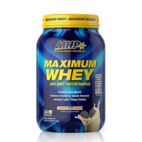 MHP Maximum Whey Protein, 25g Fast Acting Delicious Tasting Protein, Enhaces Strength & Speeds Recovery, Cookies & Cream, 25 Servings