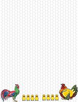 Chickens & Chicks Stationery Printer Paper 26 Sheets