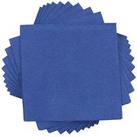 JAM PAPER Medium Lunch Napkins - 6 1/2 x 6 1/2 - Blue - 600/Box