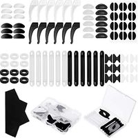 48 Pairs Eyeglasses Repair kit,Adhesive Eyeglass Nose Pads,Silicone Anti-Slip Glasses Nose Pads, Glasses Nose Grips，Glasses Hook Grip Holders，Silicone Anti-Slip Round Eyeglass Retainers, Soft Foam
