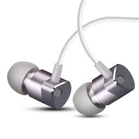 Wired Earbuds in Ear Headphones with Mic Dual Drivers Headphones Noise Cancelling Earbuds Balanced Armature with Dynamic Hybrid Headphones in Ear Monitor in-Ear Earphone (Gray)
