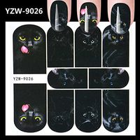 Ecurson Nail Art Stamper Gel Tips DIY Stamping Drawing Image Template Stickers Rose Star Flower Pattern Party Nightclub Favors (X)