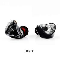 Linsoul TRN IM2 1DD+1BA Dual Hybrid Driver in-Ear Earphones with Resin Cavity, Detachable 2Pin Cable (Without mic, Black)