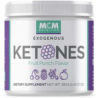 MCM Nutrition – Exogenous Ketones Supplement & BHB - Boosts Energy & Suppresses Appetite - Instant Keto Mix That Puts You into Ketosis Quick & Boosts The Keto Diet (Fruit Punch - 15 Servings)