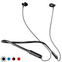 Sport Bluetooth Headphones Zealot Fire Wireless Earphones HiFi Bass Stereo in-Ear Earbuds w/Mic, IPX5 Sweatproof, CVC6.0 Noise Cancelling, 8H Playtime, for Workout Running Gym w/Soft Neckband-Black