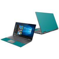 Mightyskins Skin Compatible with Lenovo Yoga 730 13" (2018) - Solid Teal | Protective, Durable, and Unique Vinyl Decal Wrap Cover | Easy to Apply, Remove, and Change Styles | Made in The USA