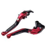 Red Folding Extendable Brake Clutch Levers For Kawasaki VULCAN/S 650 2015-2017