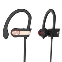 Bluetooth Headphones,XPLUS Bluetooth Earphones with Mic Bass Noise Cancelling, New Trent Bluetooth Sport HD Stereo Headset In-ear Earbuds Earphones with Flexible Ear Hooks (Gold)