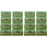 PKCELL 1.2V 2/3A 1300mAh NI-MH Rechargeable Battery Flat Top 16Pcs