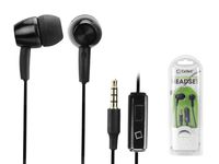 Black 3.5mm Hands Free Stereo Earphones with Microphone Compatible w/Samsung J7 Crown
