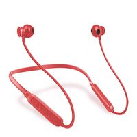 NewXinglong Bluetooth Wireless Neckband Headphones,48 Hours Play Time,Noise Cancelling Sweatproof Sport in-Ear Earphones for Runnning Workout Gym(Red)