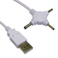 kenable Triple Head USB Power Cable DC 2.5mm 3mm & 3.5mm DC Jack 1.5m (~5 feet)
