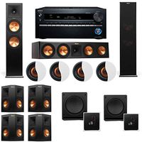 Dolby Atmos 7.2.4 Klipsch RP-280F Tower Speakers SW-112 with Onkyo TX-NR1030