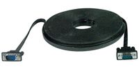 Super Flat VGA Cable, 15 Feet, Male-to-Male, Black