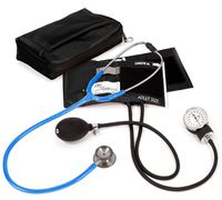 Prestige Medical Aneroid Sphygmomanometer Clinical Lite Stethoscope Kit, Neon Blue