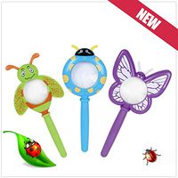 ACHICOO Kids Cute Cartoon Plastic Handheld Insect Magnifier Originality Toy Gift for Kindergarten Pupil Color Random Gag Gifts for Kids