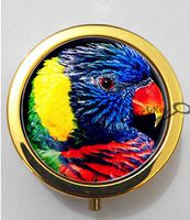 BlackKey Animal Bird 3-Compartment Decorative Pocket Gift Box Case Organizer for Pill, Color 2 -174