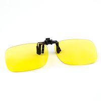 Cyxus Blue Light UV Blocking Glasses with Anti Eyestrain Clip On Flip Up Eyewear and Yellow Lens