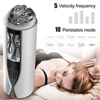 USB Rechargeable Automatic Piston Telescopic Thrustíńg Handsfree 10 Modes Sleeve Stroker Intelligent Oral S(exy Massage Cup for Male, Pleasure Sexy Underwear Device for Men