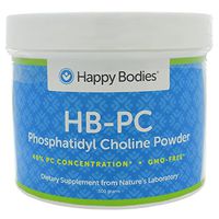 HB-PC Phosphatidyl Choline-40%, 300 g, GMO-FREE Powder (HBPC) Happy Bodies