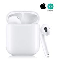 Bluetooth 5.0 Earbudsc, True Wireless Earphones with 3D TWS Stereo Sound, Wireless Headphones in-Ear Mini Noise Cancelling Stereo Bluetooth Headset Built-in Mic Charging Box