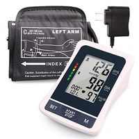 Lotfancy Blood Pressure Monitor Upper Arm, 2 Users, 120 Reading Memory, Fully Automatic Blood Pressure Machine with Medium Cuff, Upper Arm Cuff, Digital BP Meter with Large Screen & Adapter