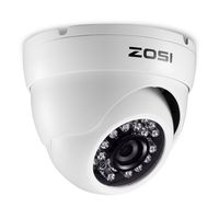 ZOSI 2.0 Megapixel HD 1080P Hybrid 4-in-1 TVI/CVI/AHD/960H CVBS CCTV Camera 24PCS IR-LEDs Home Security Day/Night Indoor Outdoor Camera for HD-TVI, AHD, CVI, and CVBS/960H Analog DVR(White)
