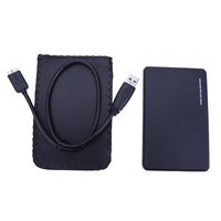 Awakingdemi Hard Disk Enclosure Case,2.5 Inch USB 3.0 Hard Drive Enclosure External Hard Drive Case with USB 3.0 Cable (Black)