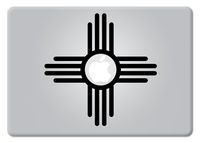 Die-Cut Vinyl Decal Sticker Zia Sun Symbol for MacBook Laptop car Window Locker Water Bottle