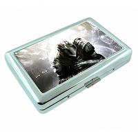 Knight Em1 Hip Silver Cigarette Case Id Holder Metal Wallet 4" X 2.75" RFID Protection