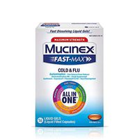 Mucinex Fast Max Liquid Gels Cold & Flu, 16 Count (pack Of 24)