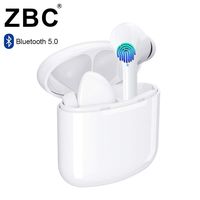 Wireless Earbuds Bluetooth Mini Stereo Headset with Microphone,Hi-Fi Sound,Small in Ear Earphones 5.0 with Portable Charging Case/Box for iPhone,Samsung,Huawei,Android,iOS,Smart Phone(White)