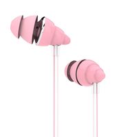 UiiSii F108 Pink Headphones with Microphone & Volume Control In-ear Earphones Conch Design Stereo Headphones