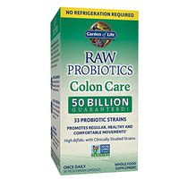 Garden of Life RAW Probiotics Colon Care Shelf Stable - 50 Billion CFU Guaranteed through Expiration - Once Daily - Certified Non-GMO & Gluten Free - No Refrigeration - 30 Vegetarian Capsules