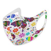 Mouth Masks for Dust Protection Anti Face Mask Washable Earloop Mask Blue Butterfly