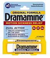 Dramamine Motion Sickness Relief, Original Formula, Tablets 12 ea (Pack of 7)