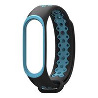 Watchband for Xiaomi Mi Band 4 Band Strap Sport Soft TPU Silica Gel Bracelet Replacement Wristband Solid Strap Compatible for Xiaomi Mi Band 4 (Blue)