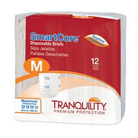 Tranquility SmartCoreTM Adult Disposable Color-Coded Briefs (Medium - 12Count)