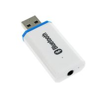 USB Bluetooth Receiver Adapter Wireless Audio Adapter Car Kit Music Receiver Bluetooth Car Adapter for Home/Car Stereo Sound System, Portable Speskers, (Aux in) with 3.5mm Cable ... (ly-w)