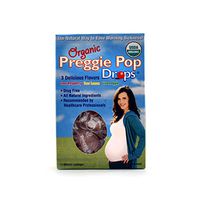 Three Lollies - Organic Preggie Pop Drops for Morning Sickness in 3 Flavors, Sour Raspberry, Sour Lemon, and Green Apple - 1 Pack