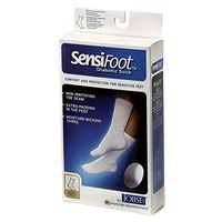 BSN Medical 110834 SensiFoot Diabetic Sock, Knee Style, Closed Toe, White, X-Large, Pair