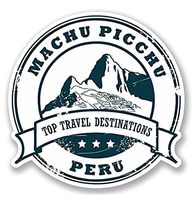 3 Pack - Machu Picchu Peru Vinyl SELF ADHESIVE STICKER Decal Laptop Travel Luggage Car - Sticker Graphic - Construction Toolbox, Hardhat, Lunchbox, Helmet, Mechanic, Luggage