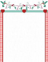 Heart Floral Stationery Printer Paper 51 Sheets
