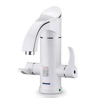 Hot water tap Electric Faucet Instant, 220V hot Water Faucet 360 ° rotatable Faucet Instant Electric Faucet Kitchen Speed Faucet Household tap Water Heater Double Handle Faucet Faucet