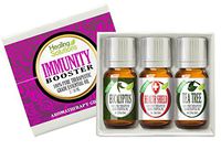 Immunity Booster Set 100% Pure, Best Therapeutic Grade Essential Oil Kit - 3/10ml (Eucalyptus, Health Shield, and Tea Tree)