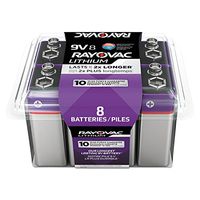 Rayovac - Lithium Batteries, 9V, 8/Pack
