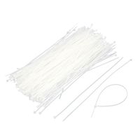 uxcell Nylon Fastener String Wire Zip Wrap Cable Tie 2mm x 200mm 400pcs Beige