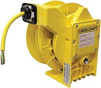 Reelcraft L NM450 123 X Heavy Duty Power Cord Reel, AWG 12/3 Conductors x 50 ', Flying Leads