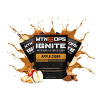 MTN OPS Hot Ignite Supercharged Energy Drink Mix Focus Enhancer, Apple Cider - Trail Packs