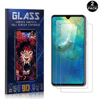 Bear Village Screen Protector for Huawei Mate 20, Scratch Resistant 9H Hardness, Ultra Thin Tempered Glass Screen Protector Film for Huawei Mate 20, 2 Pack